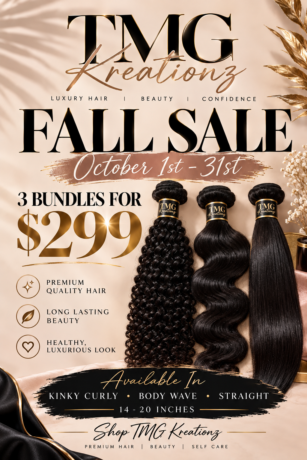 Fall special sale flyer